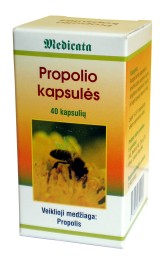 Propolis su vitaminu C kapsulės N40